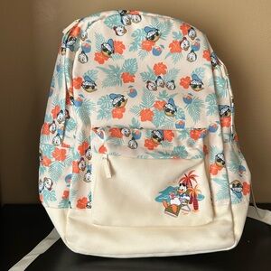 Disney Store Donald Duck and Nephews Print Backpack NWOT